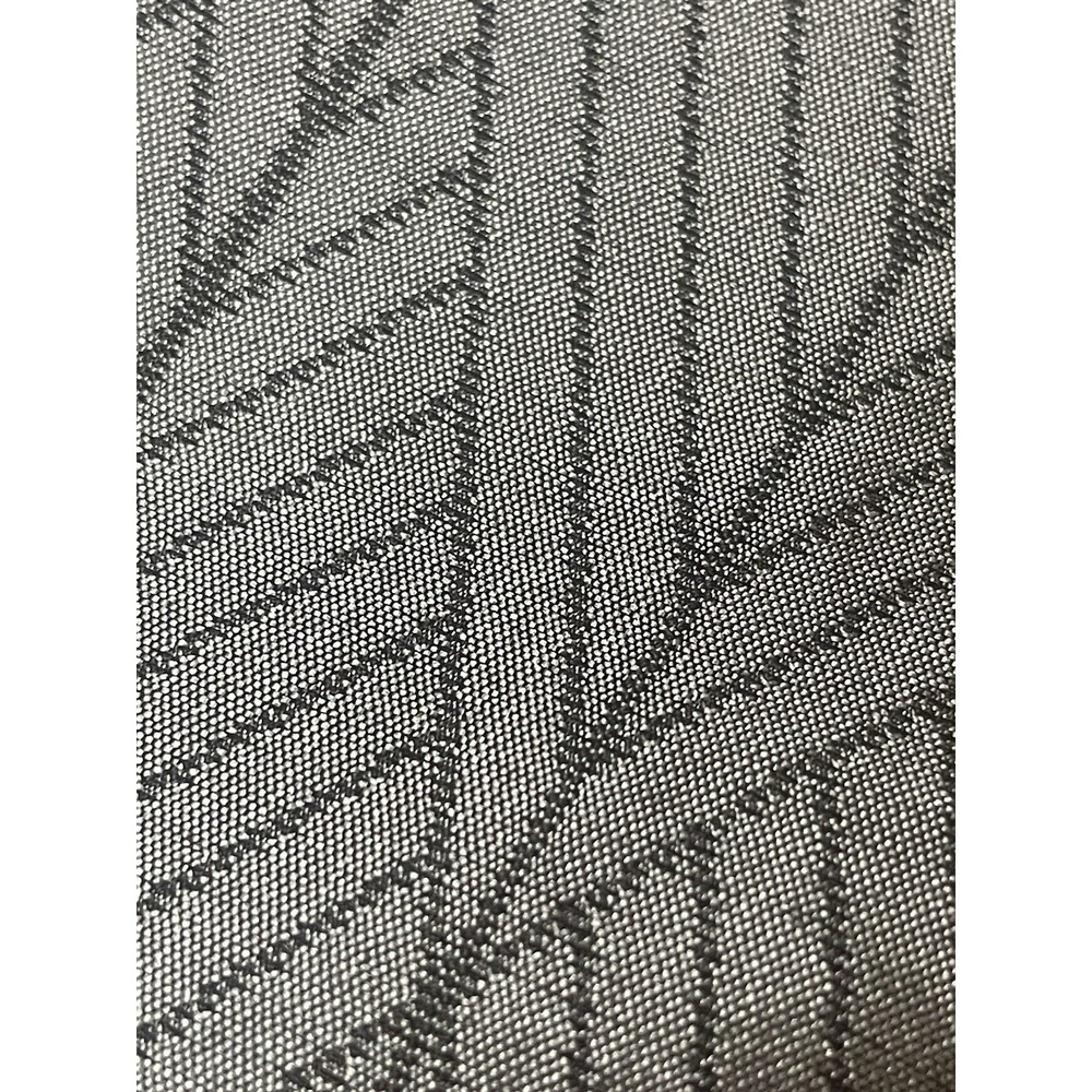 (1) JCP Home Studio Grommet Curtain Panel 50" X  84" Gray Satin Geometric - Picture 2 of 5